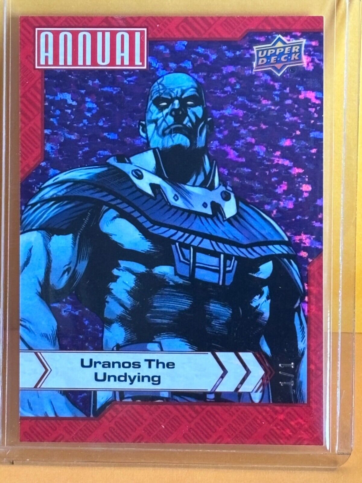 2022-23 Upper Deck Marvel Annual #96 URANOS THE UDYING PURPLE 1/1 SSP 