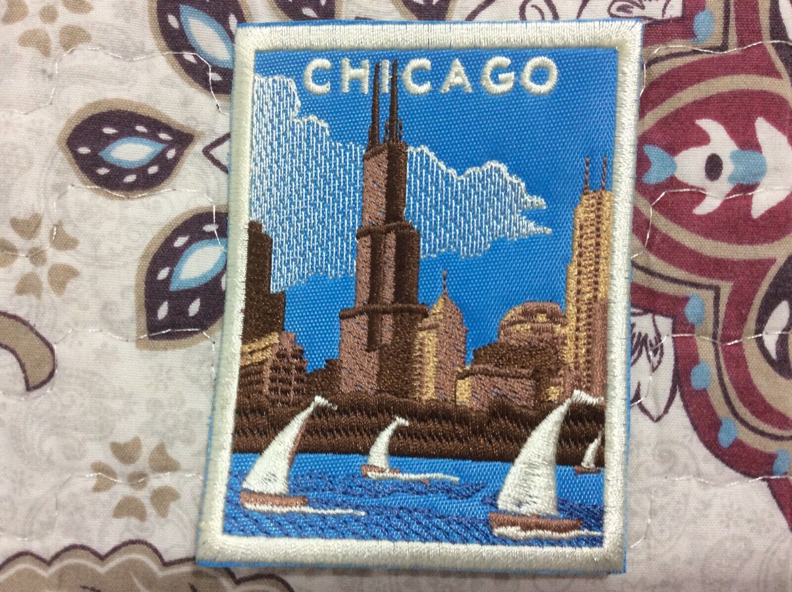 Patch Chicago Illinois The Wind City Souvenir Willis Tower Lake Michigan
