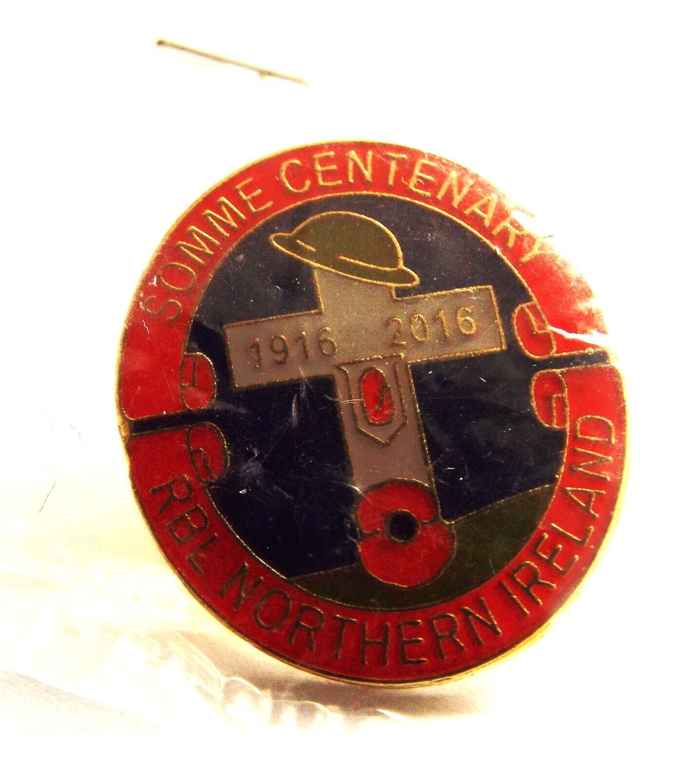 Mint Northern Ireland Somme Centenary 1916 2016 Commemorative WWI Pin Badge