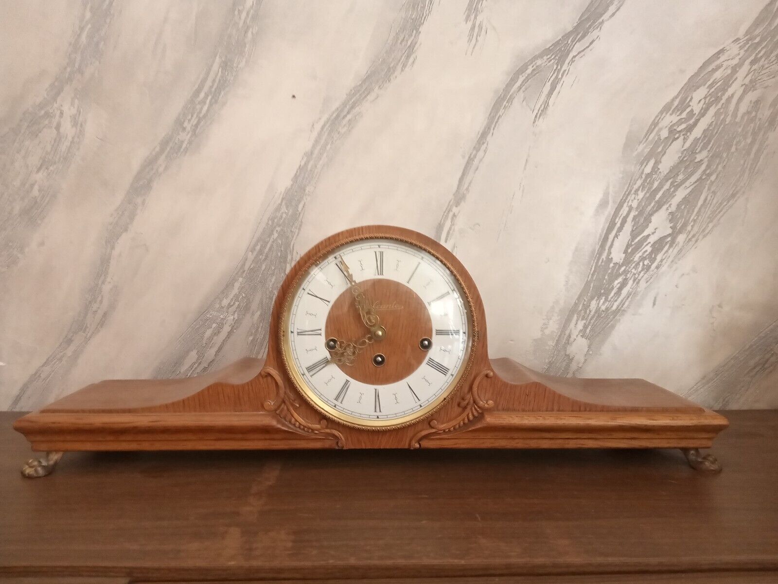 Westminster Hermle Reso Anker Germany mantel clock clock fireplace hearth Clock