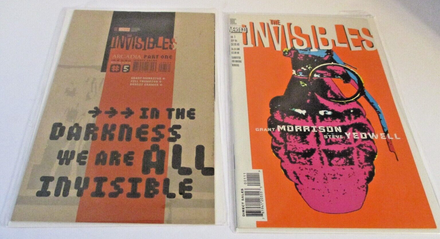 Lot of 2 DC Invisibles Comic Books (SKU# 4808)