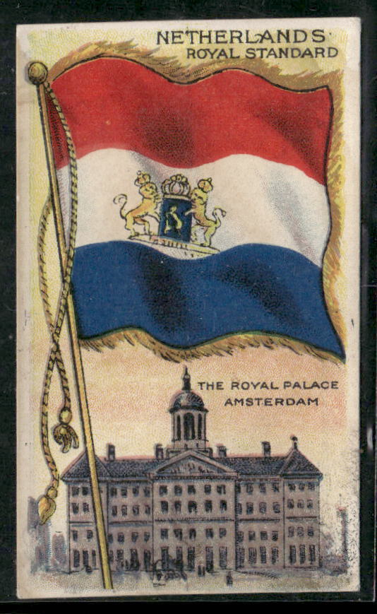 1910-11 Flags of All Nations (T59)-Netherlands Royal Standard-Recruit Blue