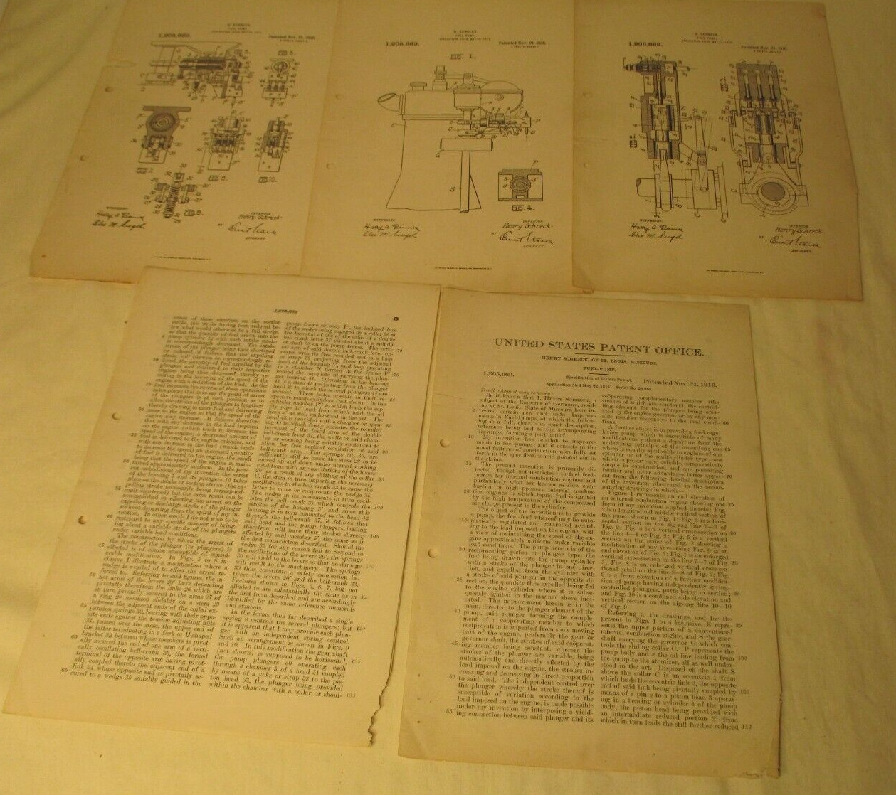 1916 UNITED STATES PATENT OFFICE Patent FUEL PUMP - 6 PAGES (3 Illustrated)