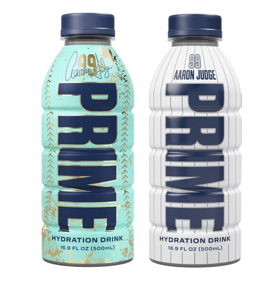 Prime Hydration Aaron Judge White & Blue Bottles PRE-Order [FREE SHIPPING]