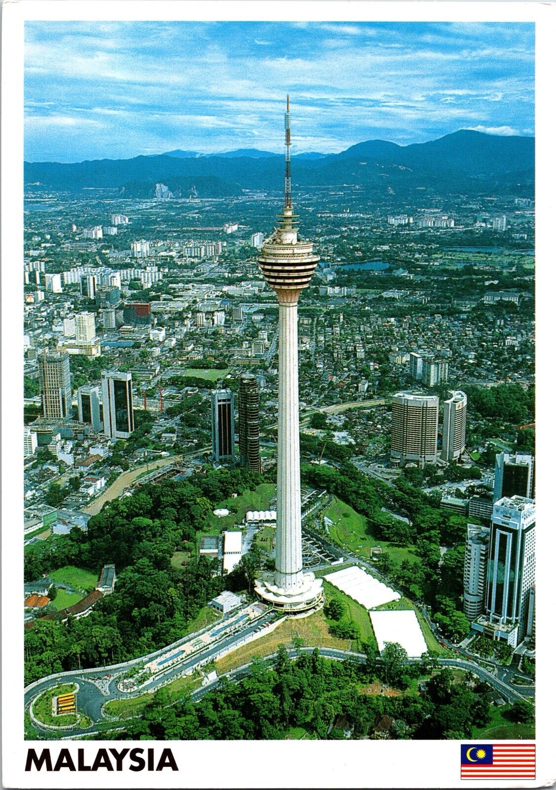 Malaysia Kuala Lumpur Tower House Antennae Revolving Restaurant Postcard Pm