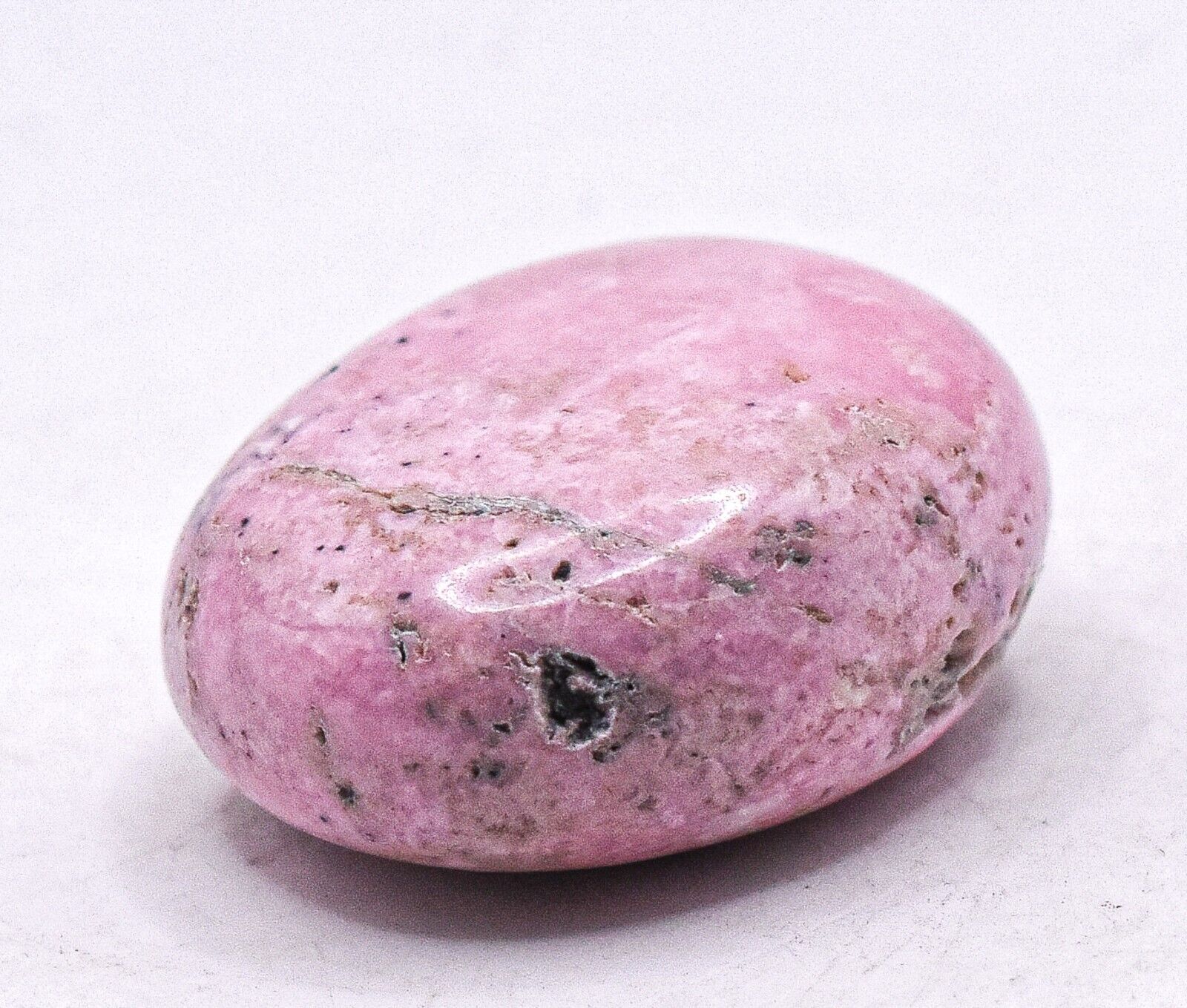 100ct Pink Rhodochrosite Pebble Polished Natural Gemstone Crystal Mineral - Peru
