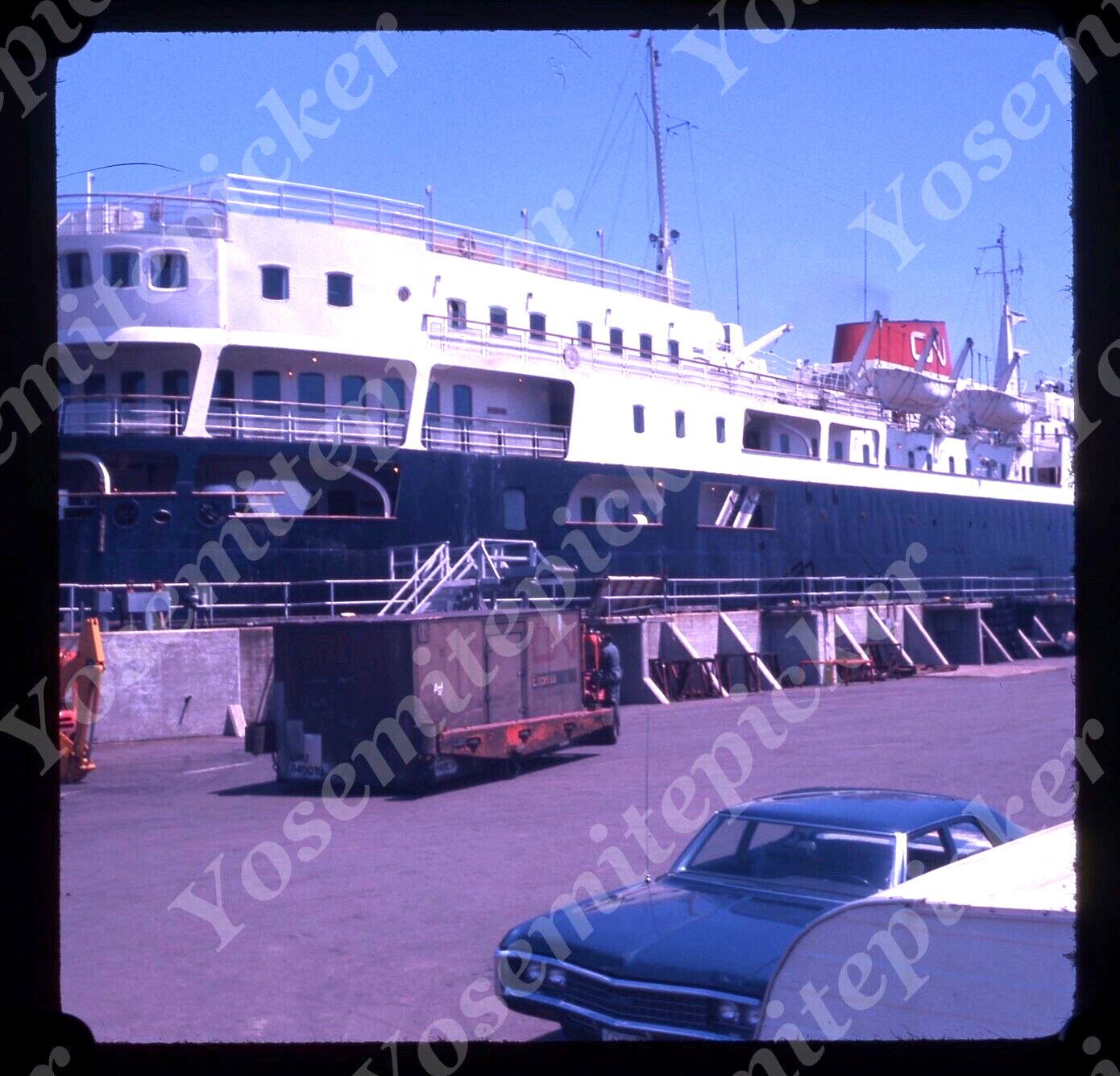sl70  Original slide 1974 passenger cruise ship 417a