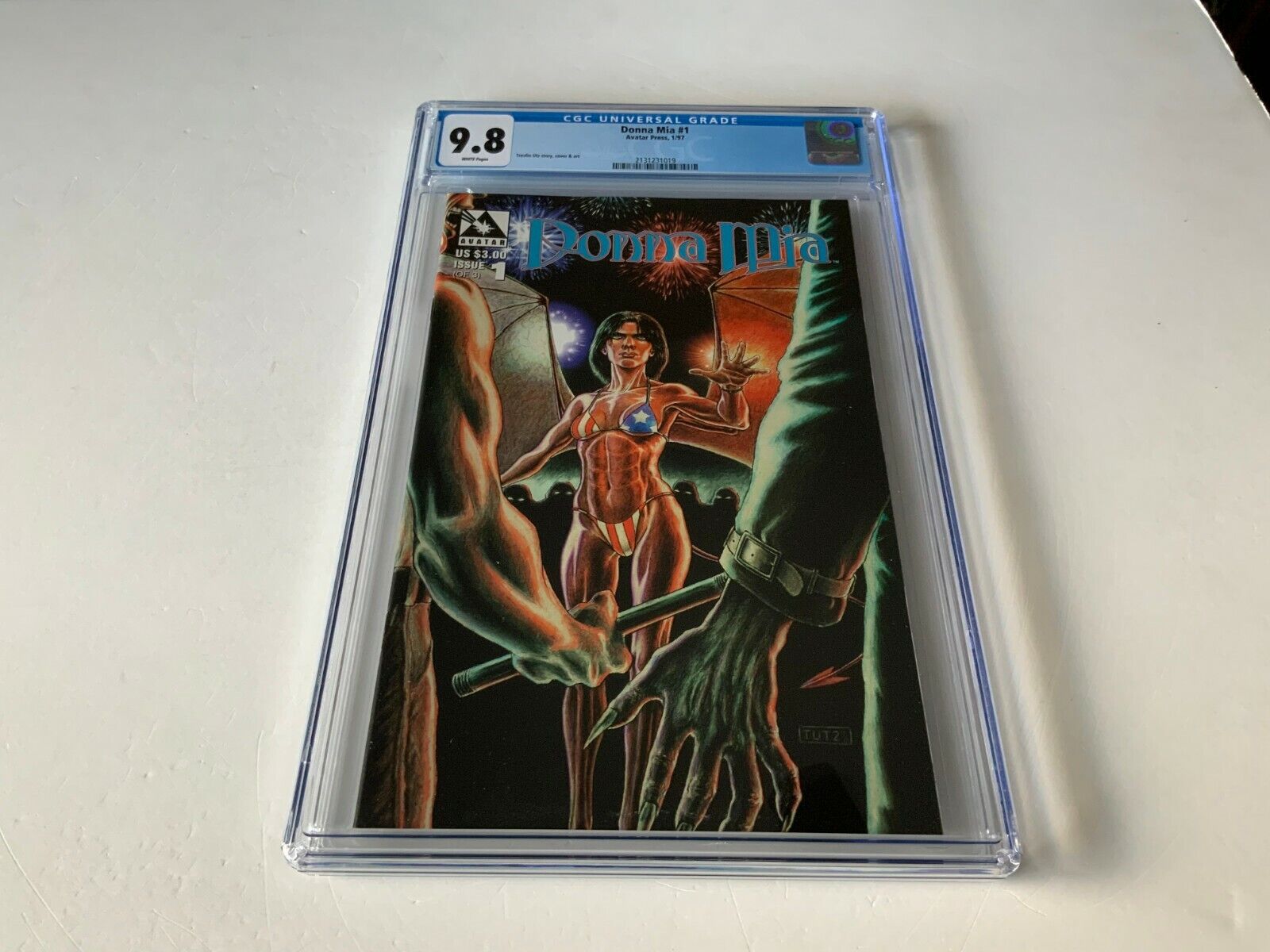 DONNA MIA 1 CGC 9.8 WHITE PAGES SINGLE HIGHEST GRADED AVATAR PRESS 1997 