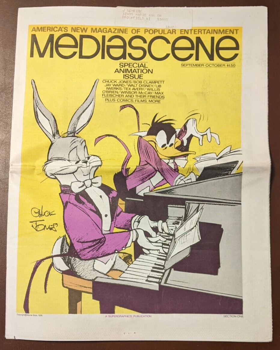 Mediascene  #21  1976 Chuck Jones Animation Issue