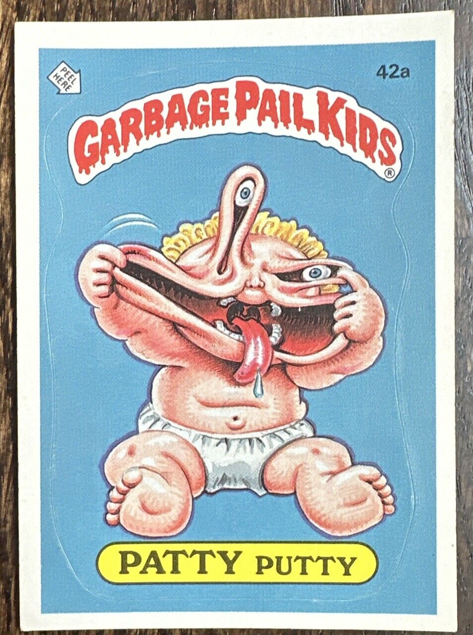 1985 Topps Garbage Pail Kids Original 2nd Series Card #42a PATTY PUTTY N Mint