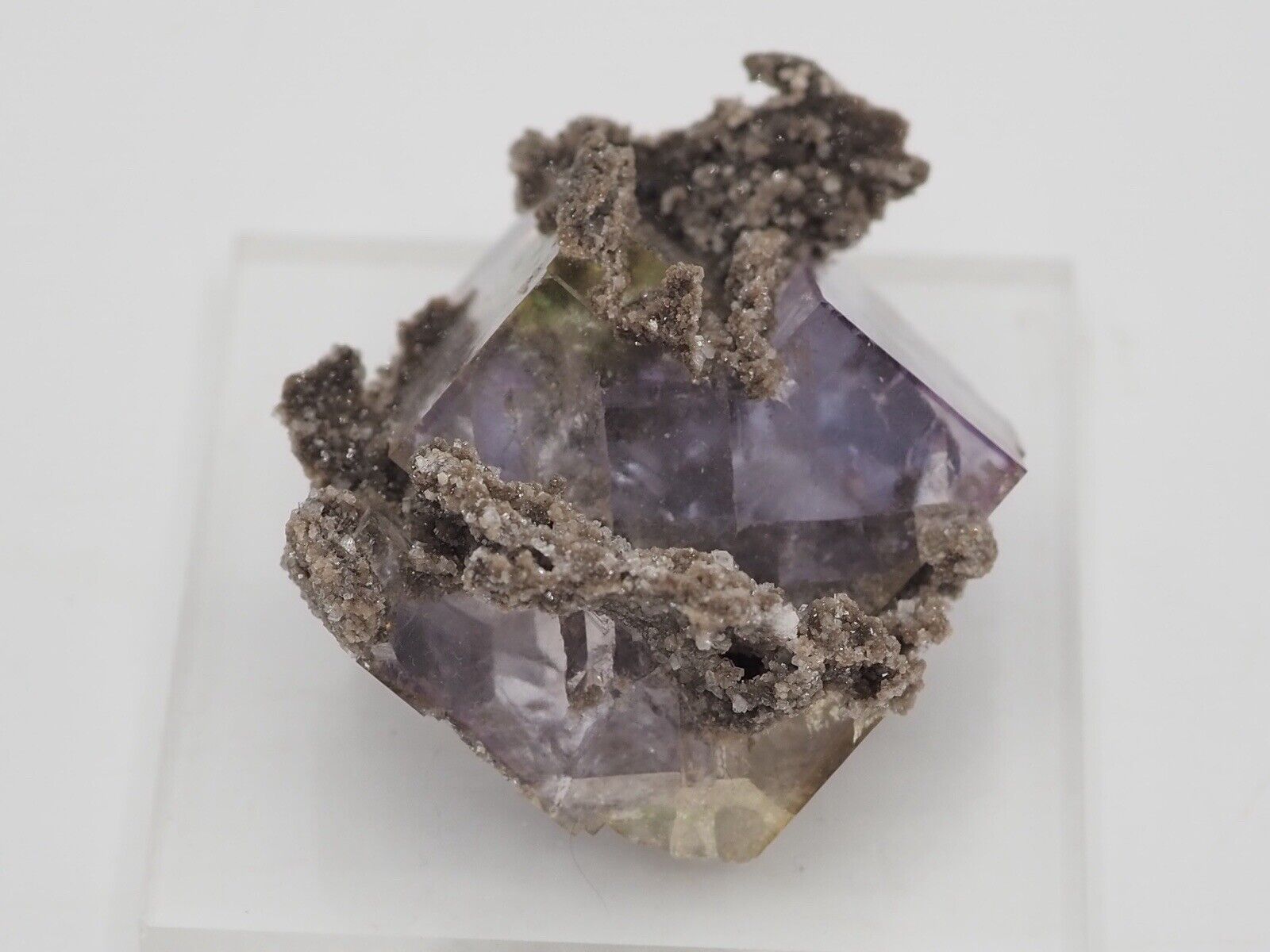 Fluorite on Dolomite Crystal PENFIELD QUARRY, NEW YORK - Ex. bob hiler