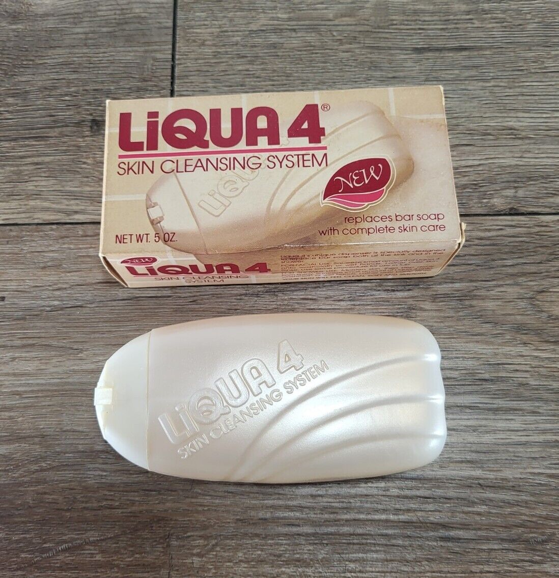 Vintage Liqua 4 Skin Cleansing System Replaces Bar Soap 5 Oz New NOS