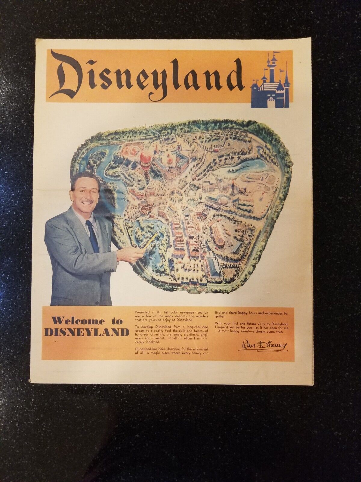 DISNEYLAND Opening Day, July 1955 Newspaper/20 PAGE TABLOID