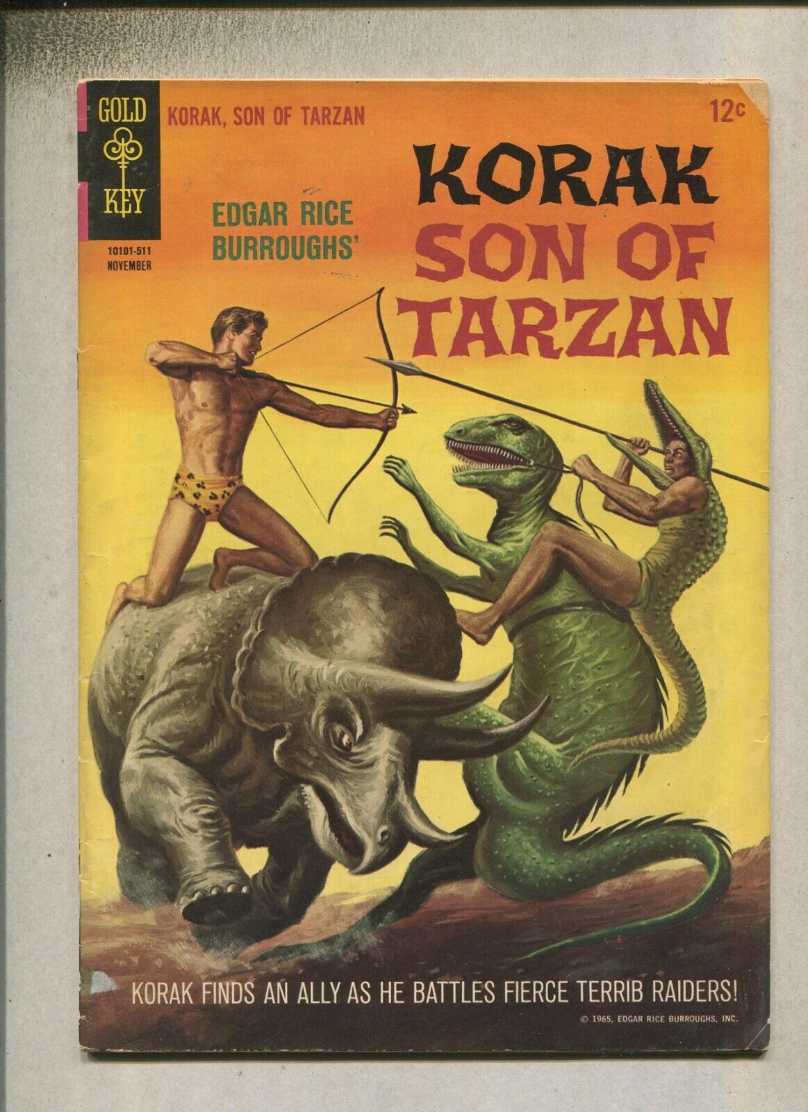 Edgar Rice Burroughs: Korak-Son Of Tarzan # 11 VG+  Gold Key Comics  D6
