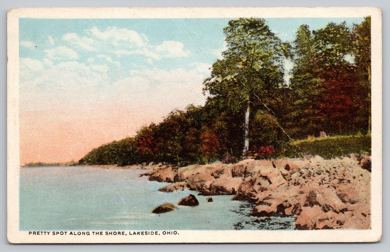 Postcard - Lakeside, Ohio - Pretty Spot / Lakeshore - circa 1920s, Posted (Q12)