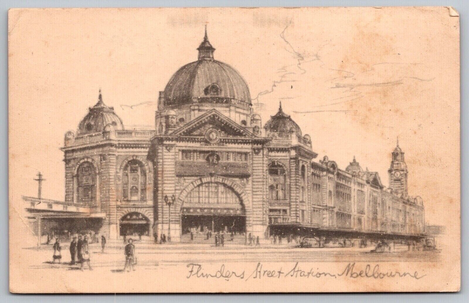 Flinders Street Station Moelbourne Postcard