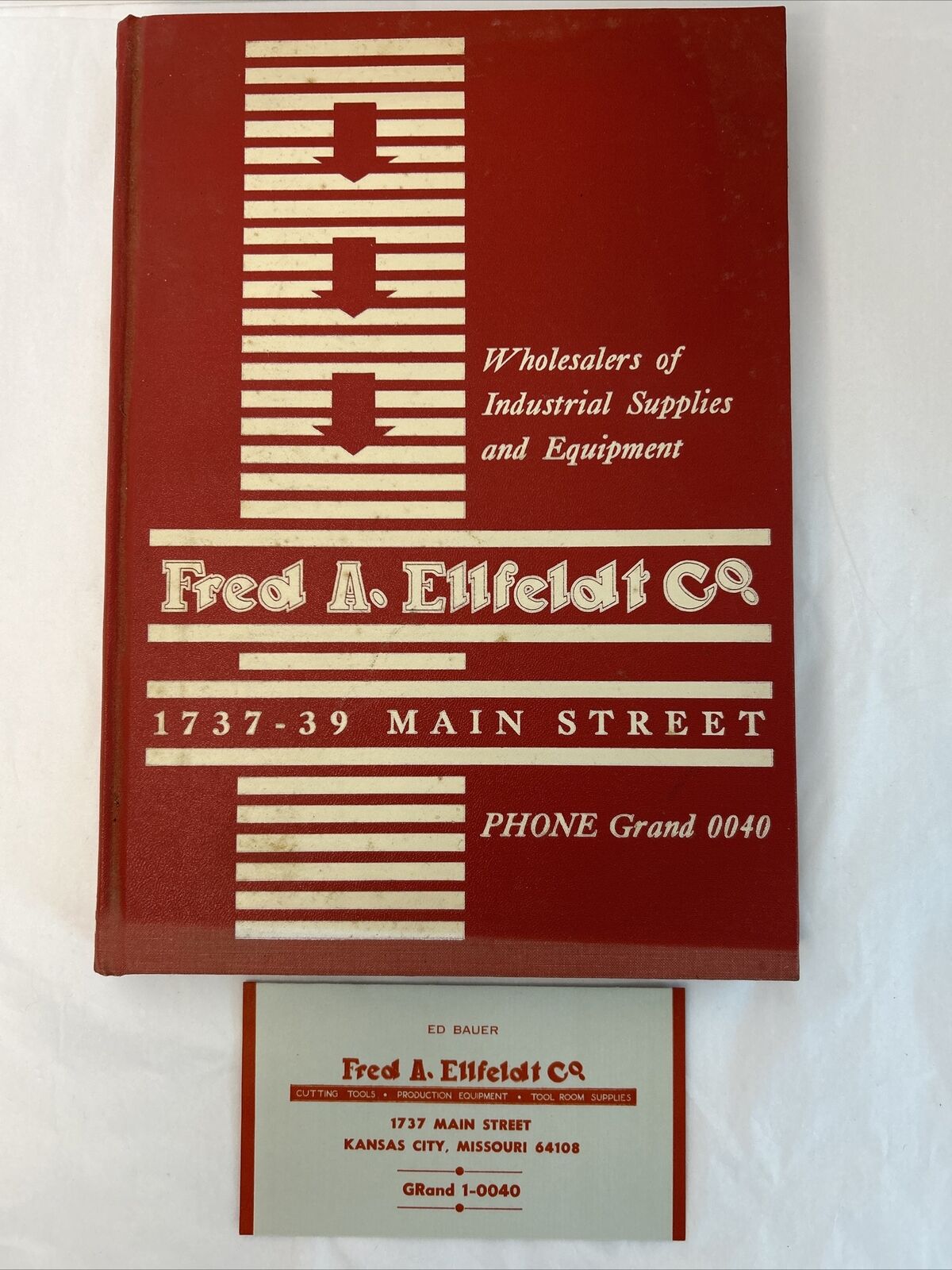 Vtg Kansas City MO Fred A Ellfeldt Co Wholesaler Industrial Supplies & EquipBook