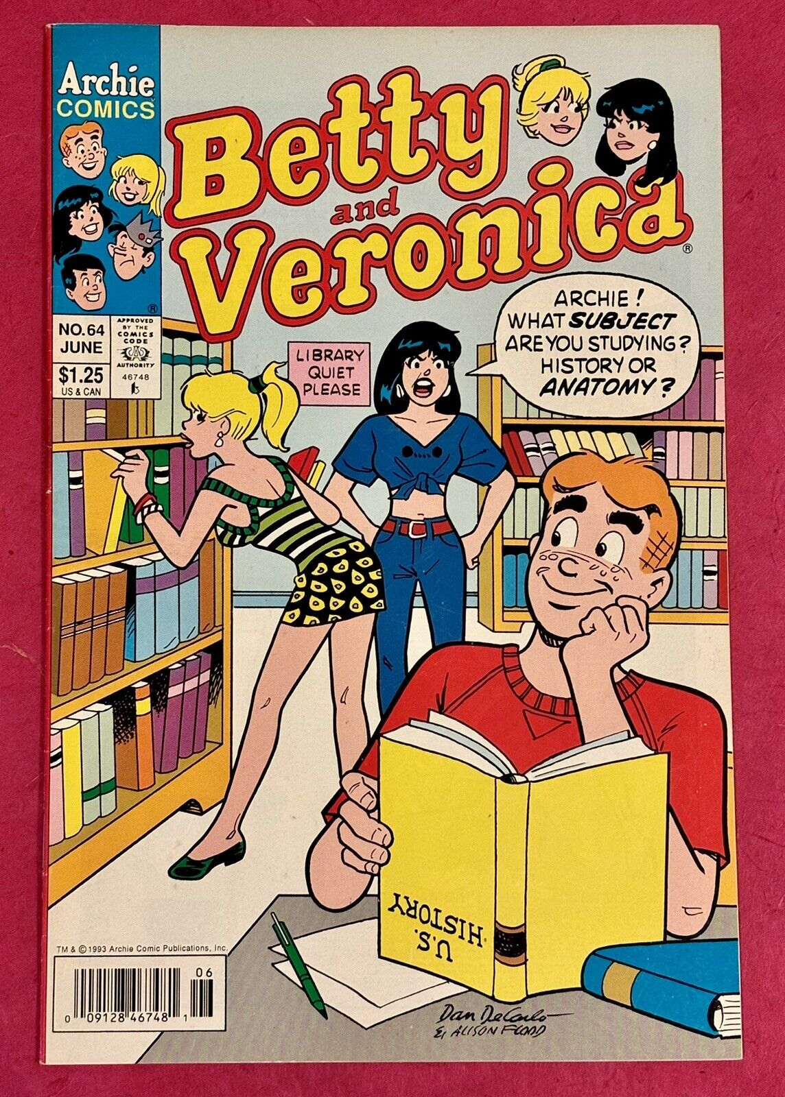 Betty And Veronica #64 Dan DeCarlo Alison Flood 1993