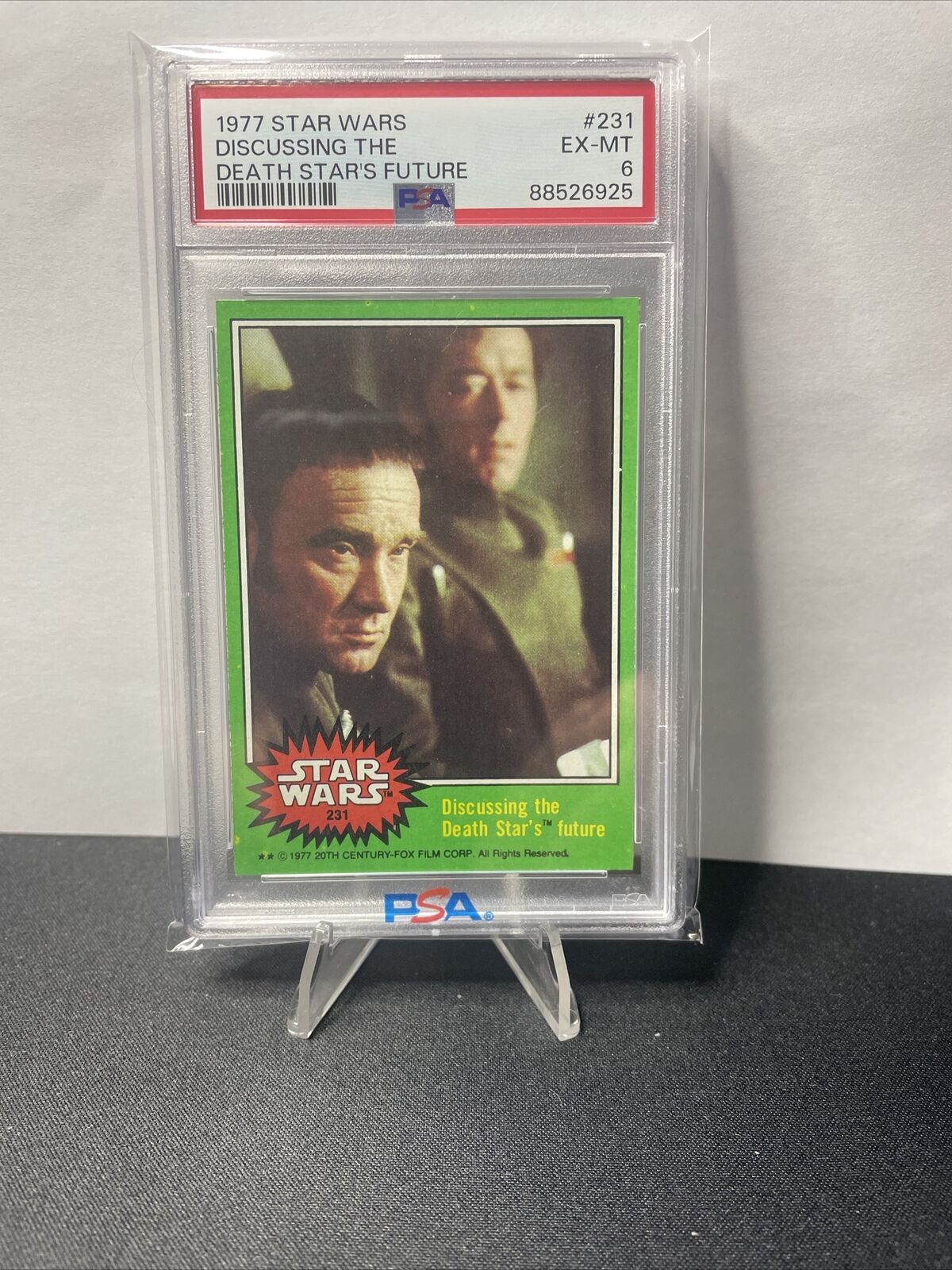 1977 Topps Star Wars Discussing the Death Star\'s Future #231 PSA 6