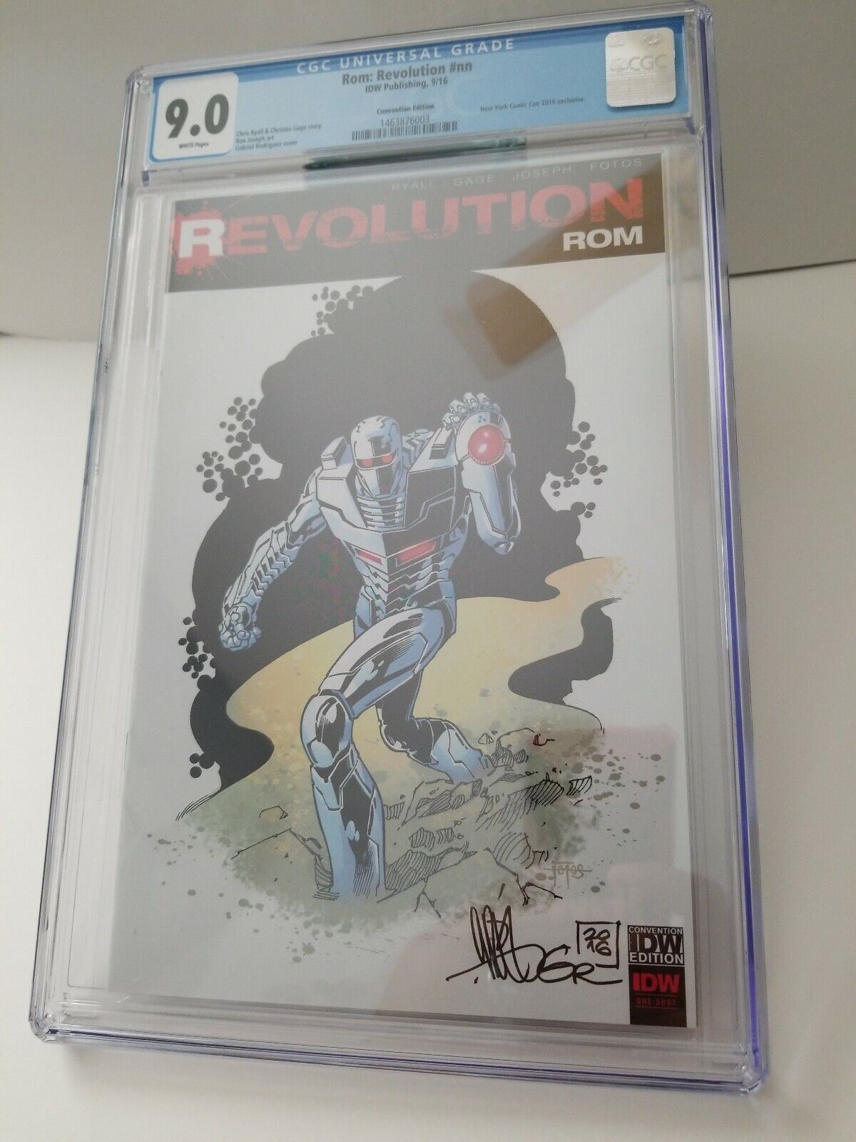 IDW NYCC 16 Exclusive Rom Revolution CGC 9.0 Gabriel Rodriguez Cover