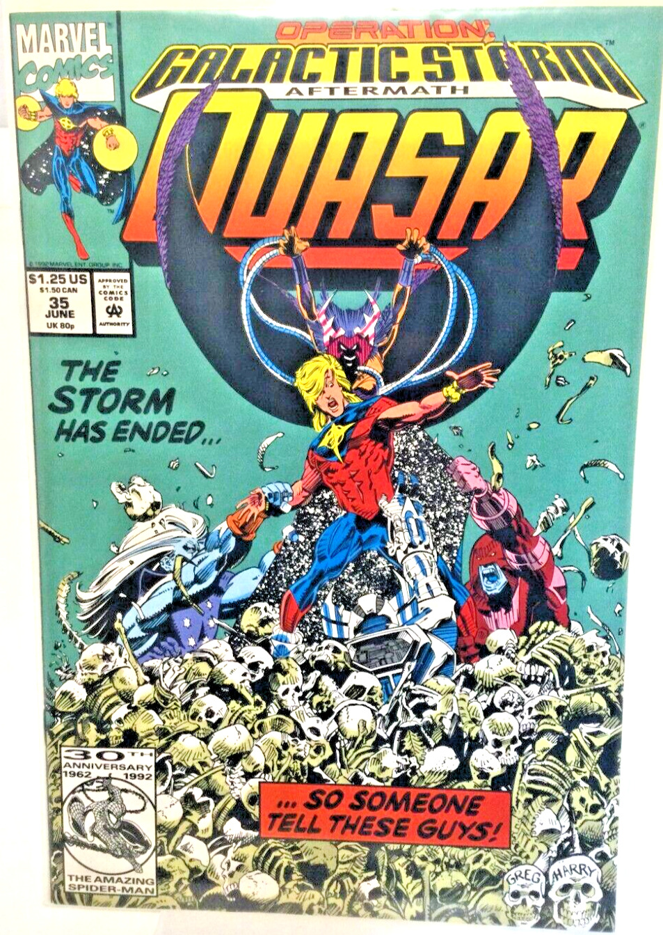 Quasar #35 Operation Galactic Storm Aftermath Marvel Comics 1992
