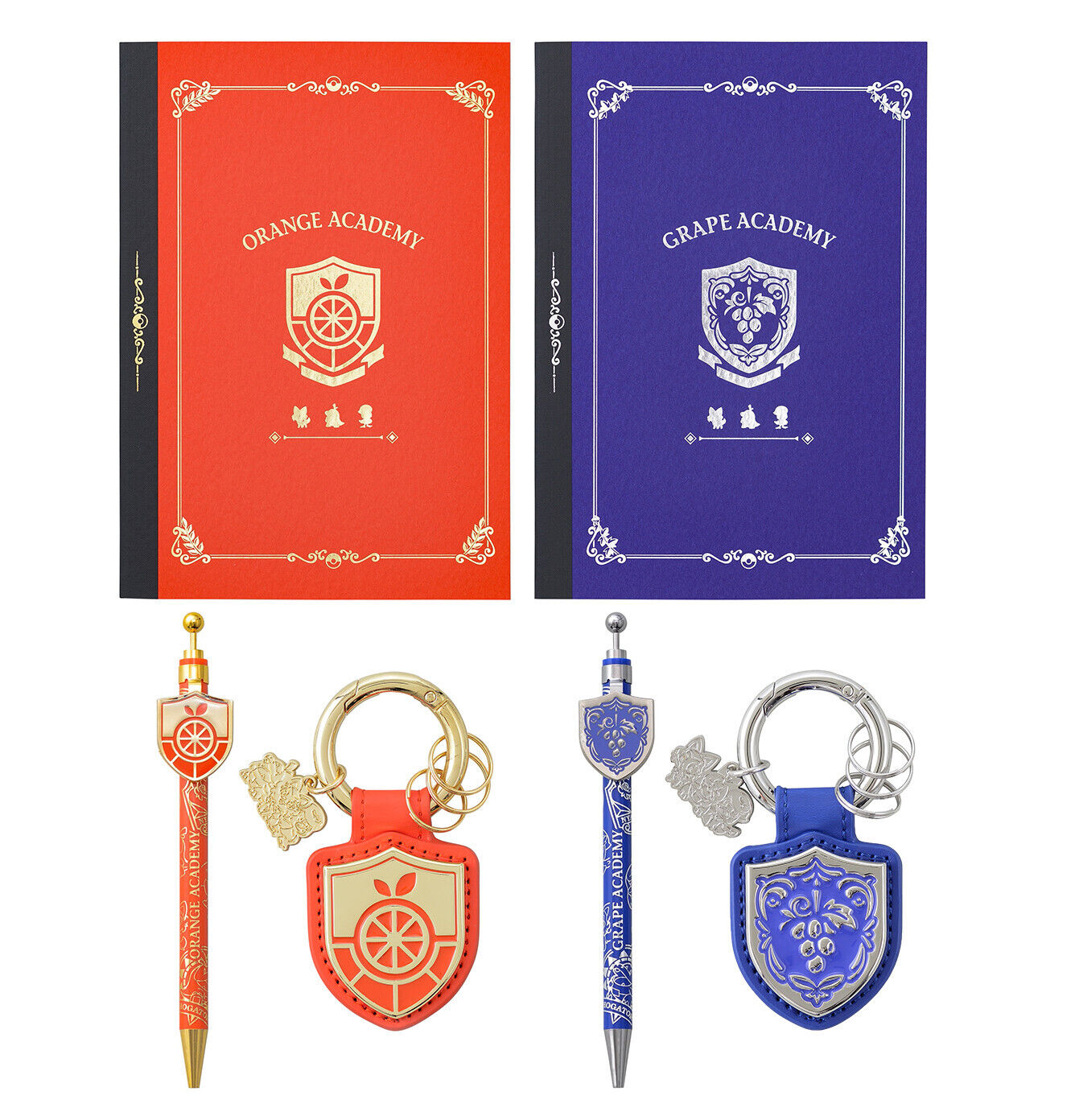 Pokemon Scarlet Orange & Violet Grape Academy Notebooks, Pens, & Key Chains