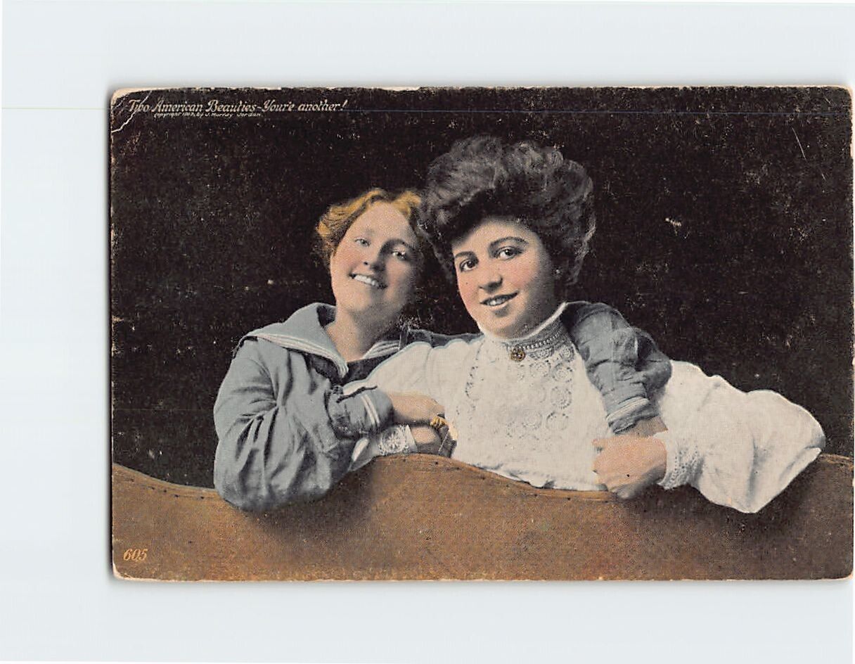 Postcard Two American Beauties