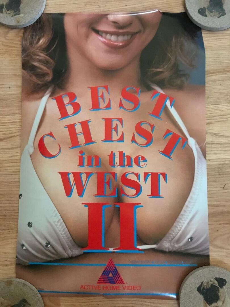 1986 Best Chest In The West Sexy Poster/Becky LeBeau/Candie Evans/Leslee Bremmer
