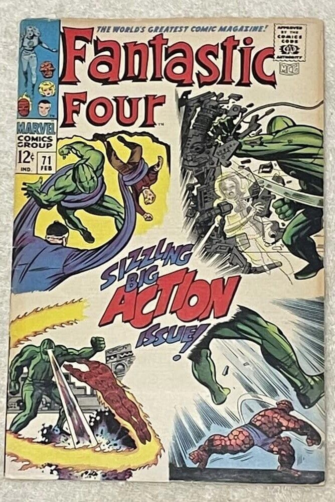 Fantastic Four #71 (RAW 7.5-8.5 MARVEL 1968) Stan Lee. Jack Kirby.