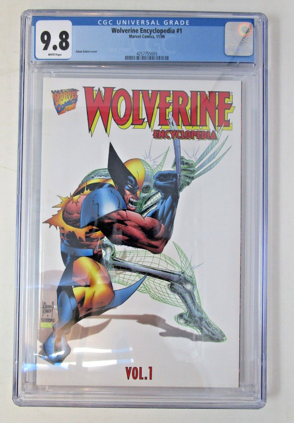 Wolverine Encyclopedia #1 1996 [CGC 9.8] Graded High Grade Hard to Find