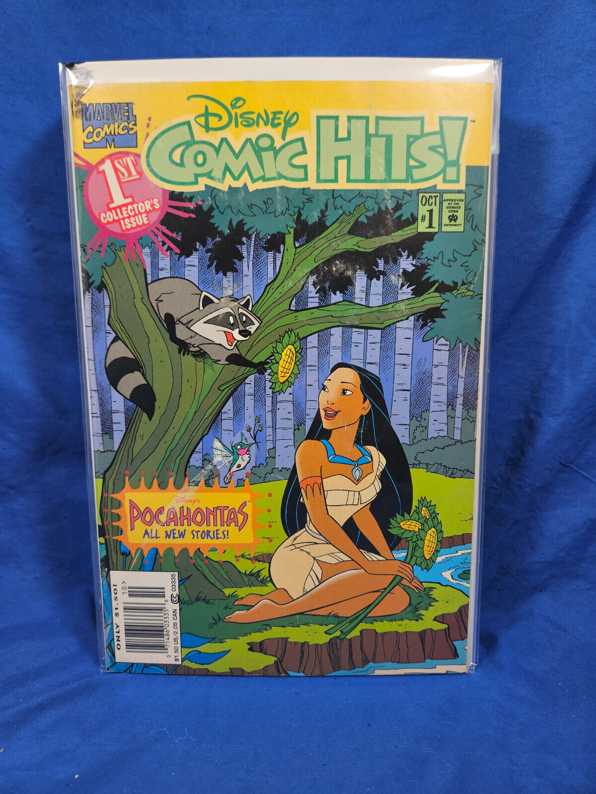 Vintage 1995 Disney\'s Comic Hits #1 Pocahontas Newsstand Edition FN/VF