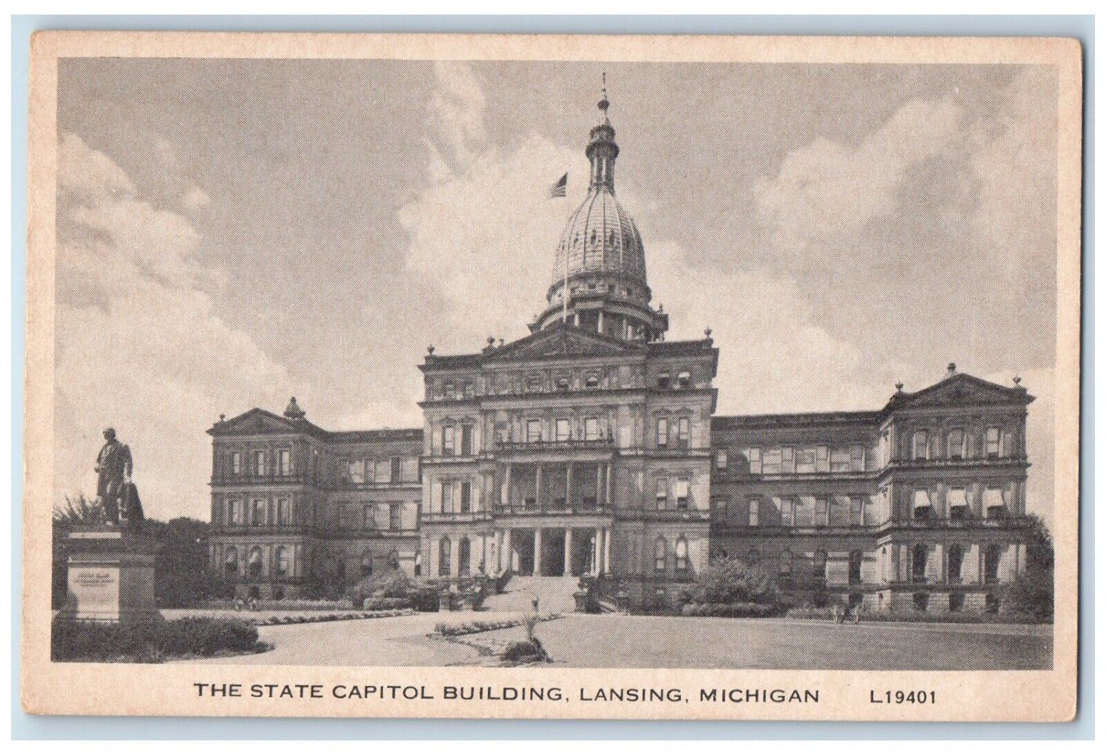 c1930\'s The State Capitol Building Lansing Michigan MI Unposted Vintage Postcard