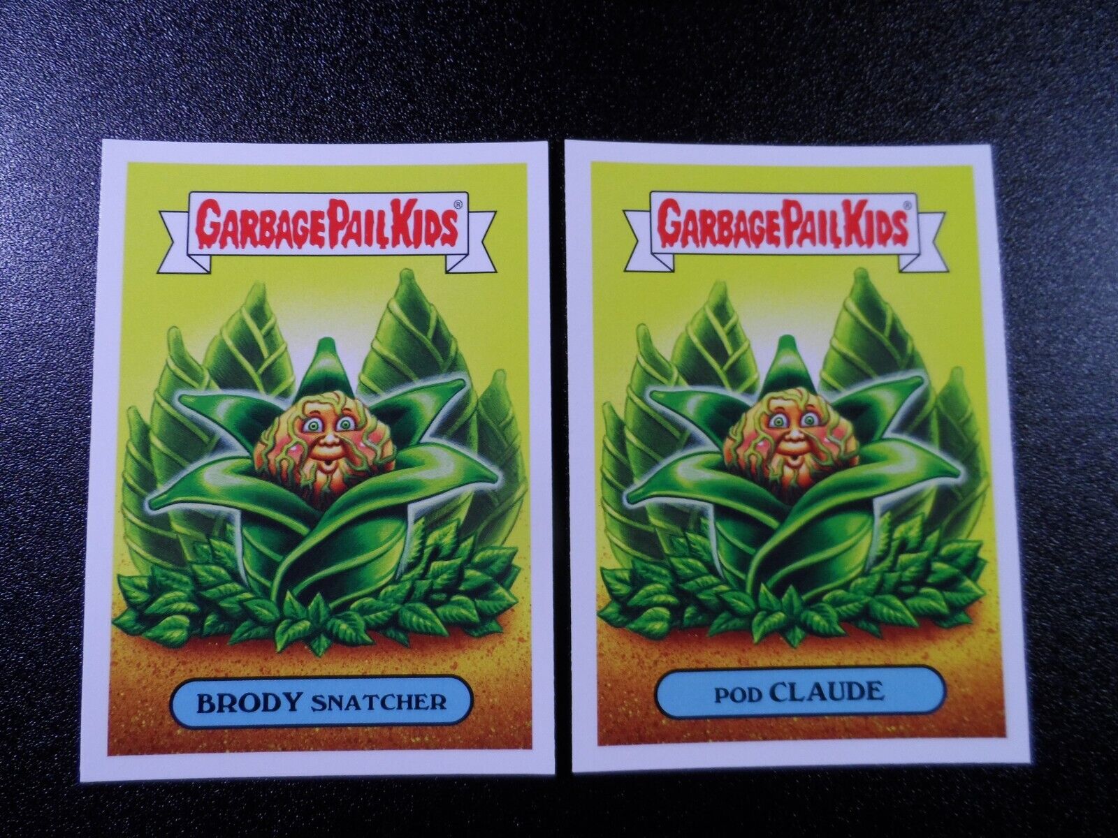Invastion of the Body Snatchers Pod People Spoof Garbage Pail Kids 2 Card Set