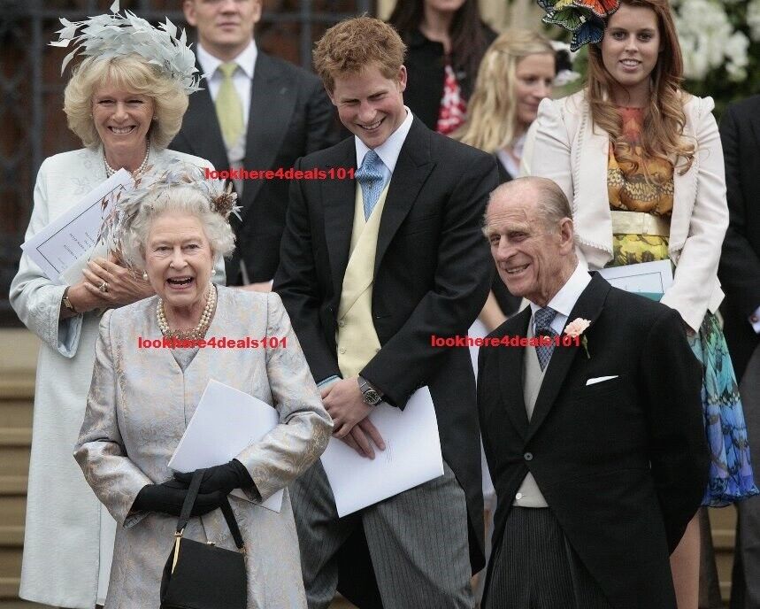 QUEEN ELIZABETH Photo 8x10 Prince Philip Harry Camilla Bowles Royal Family 