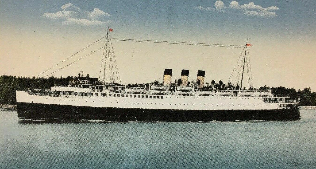 C.P.R. S.S. Princess Elizabeth Ship Postcard 