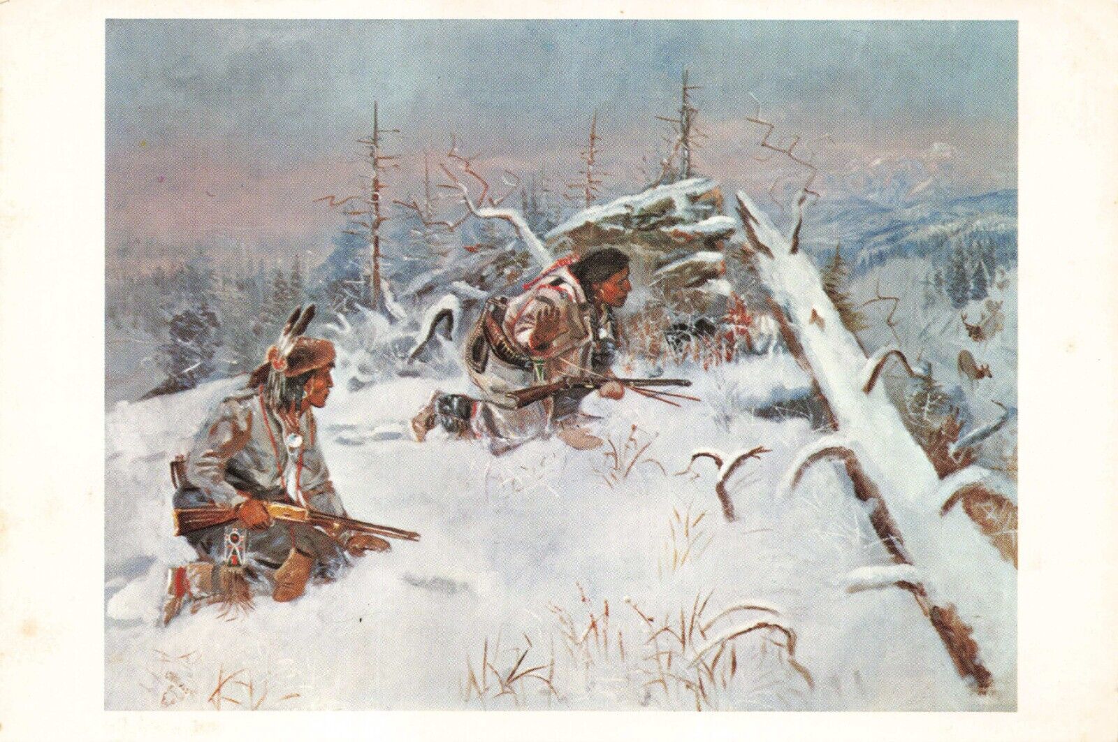 Postcard Western Artist Charles M. Russell \