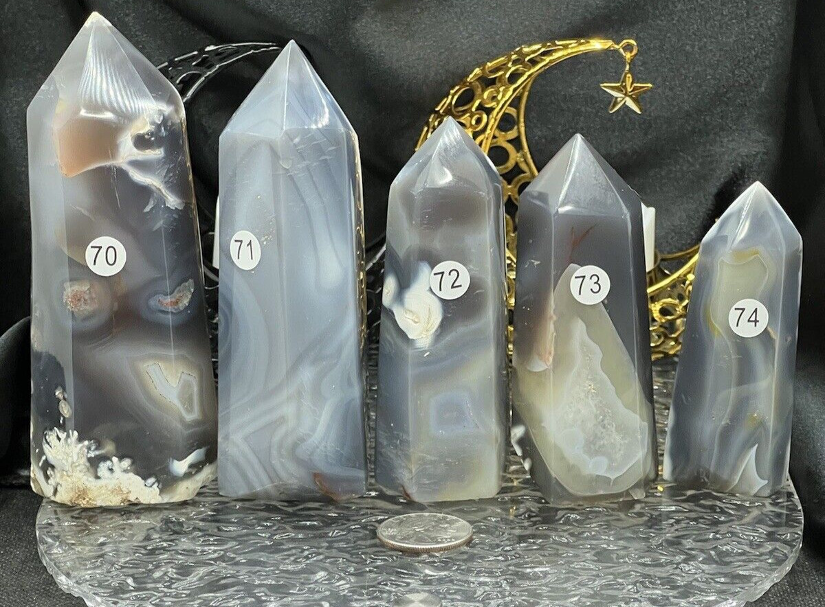 Natural magnificent Orca agate uncommon Towers s,m,l L@@K  & Gift