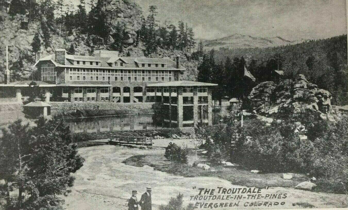 c. 1923 The Troutdale Postcard Evergreen CO Colorado