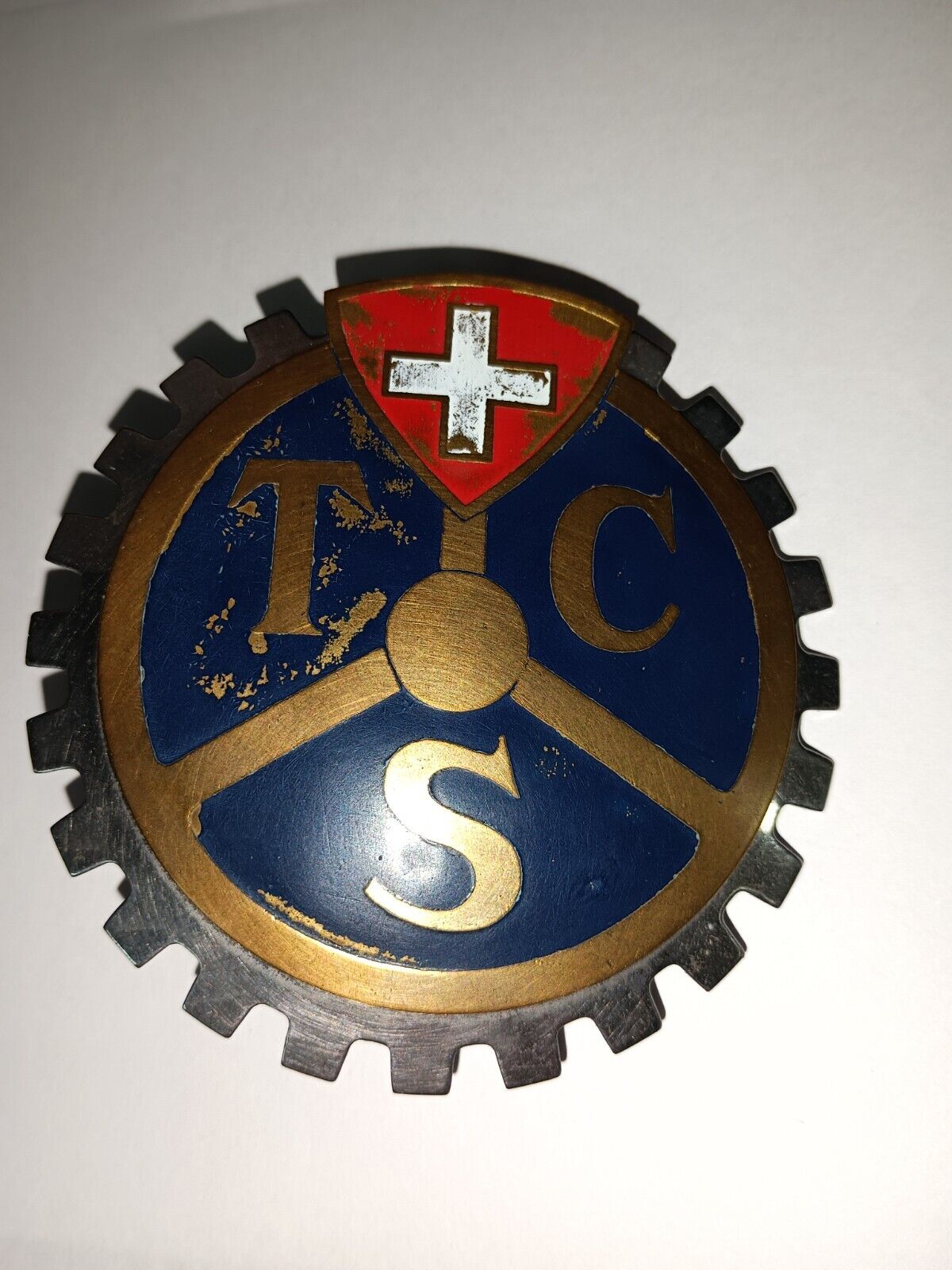 Vintage TCS auto Badge touring club of Switzerland suisse schweiz