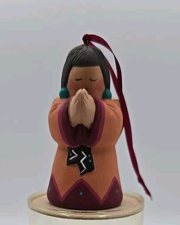 Wee Americans Praying Native American Angel Ornament Whitefeather Studios