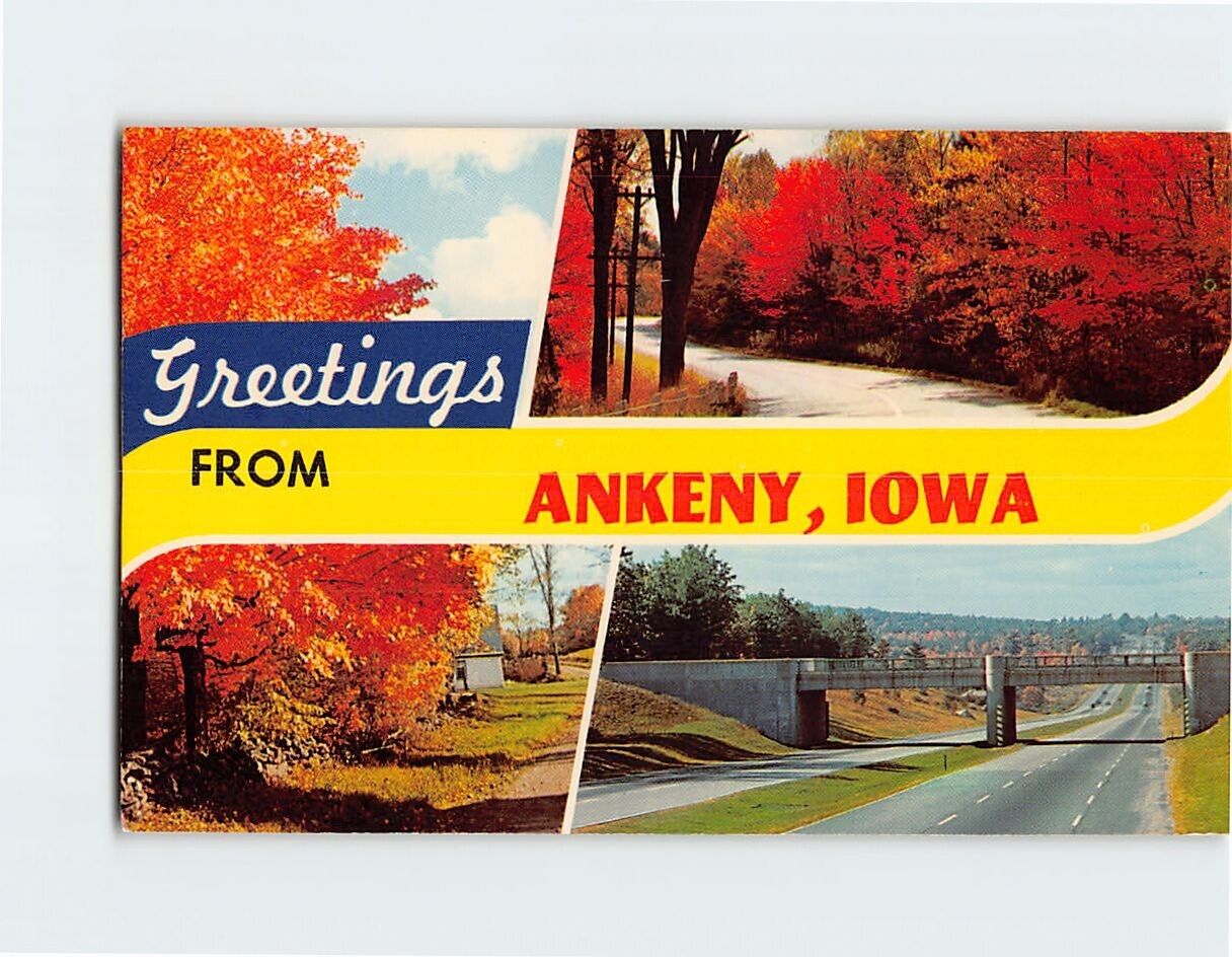 Postcard Greetings From Ankeny Iowa USA