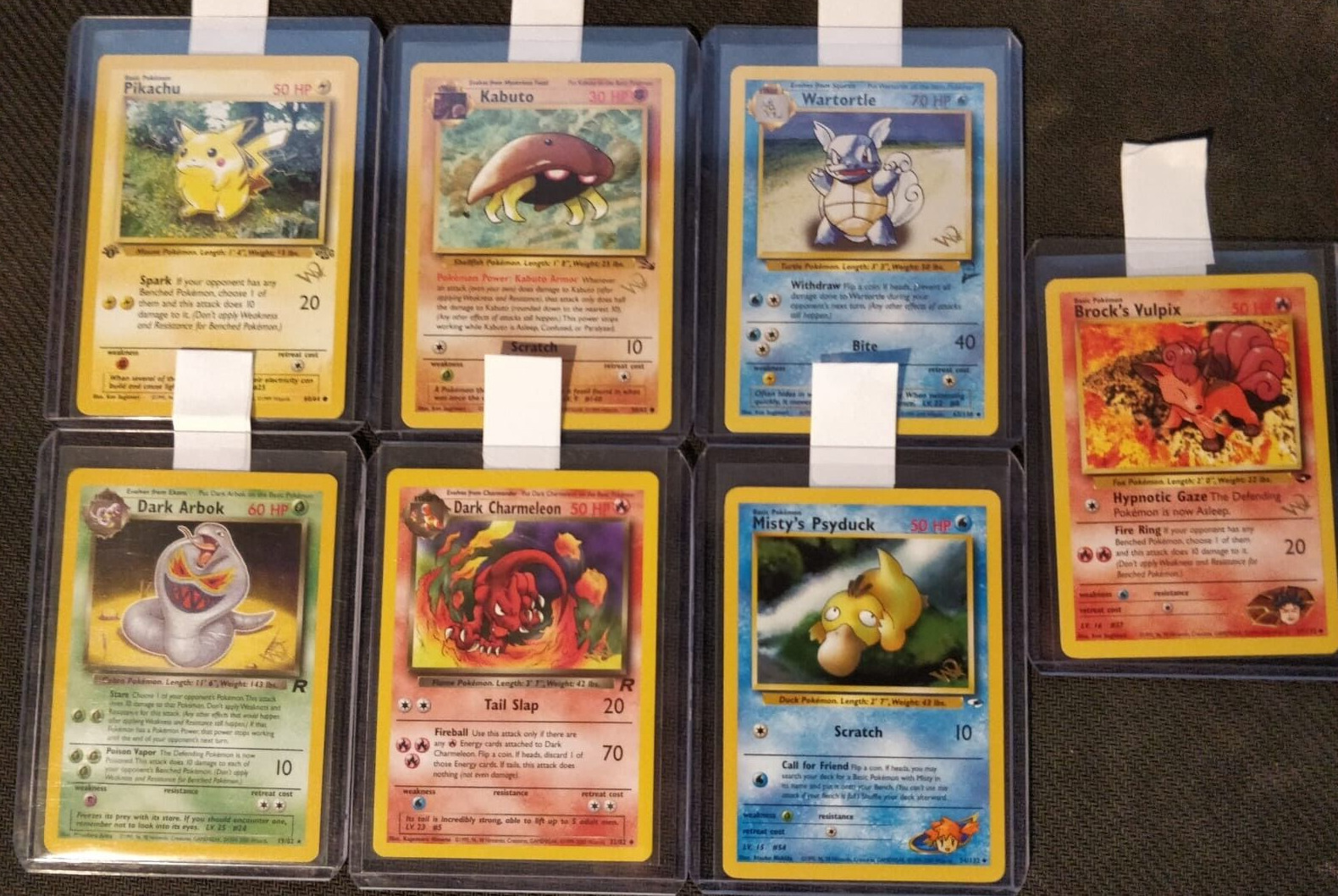 Gold Stamped W Promo Complete 7 Card Set Vintage Pokemon WOTC