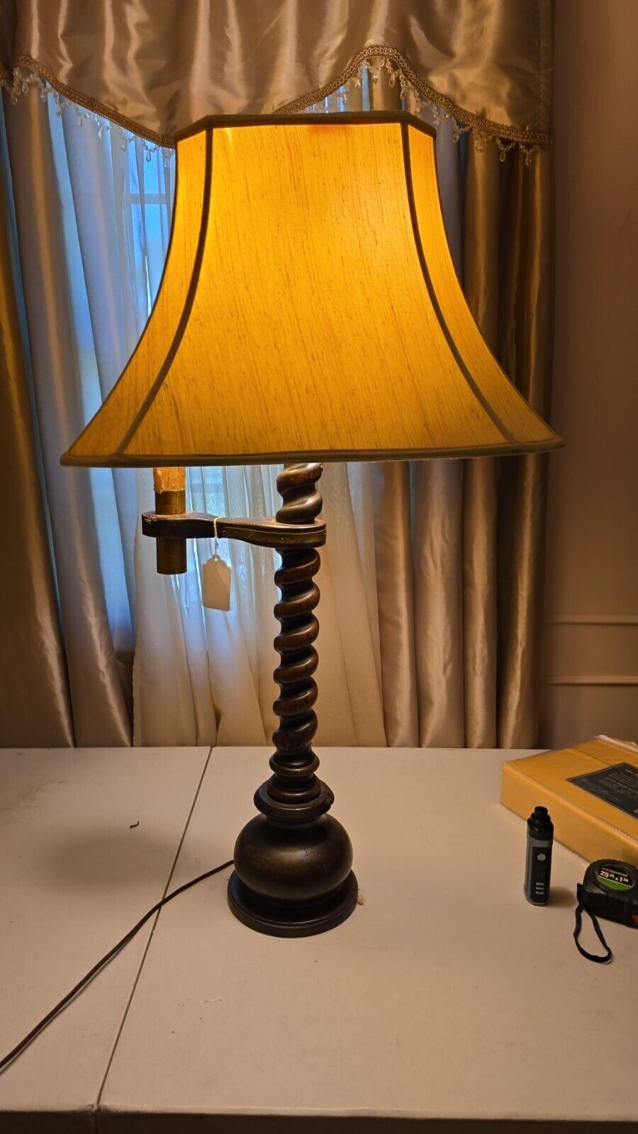 Vintage Frederick Cooper Barley Twist Table Lamp
