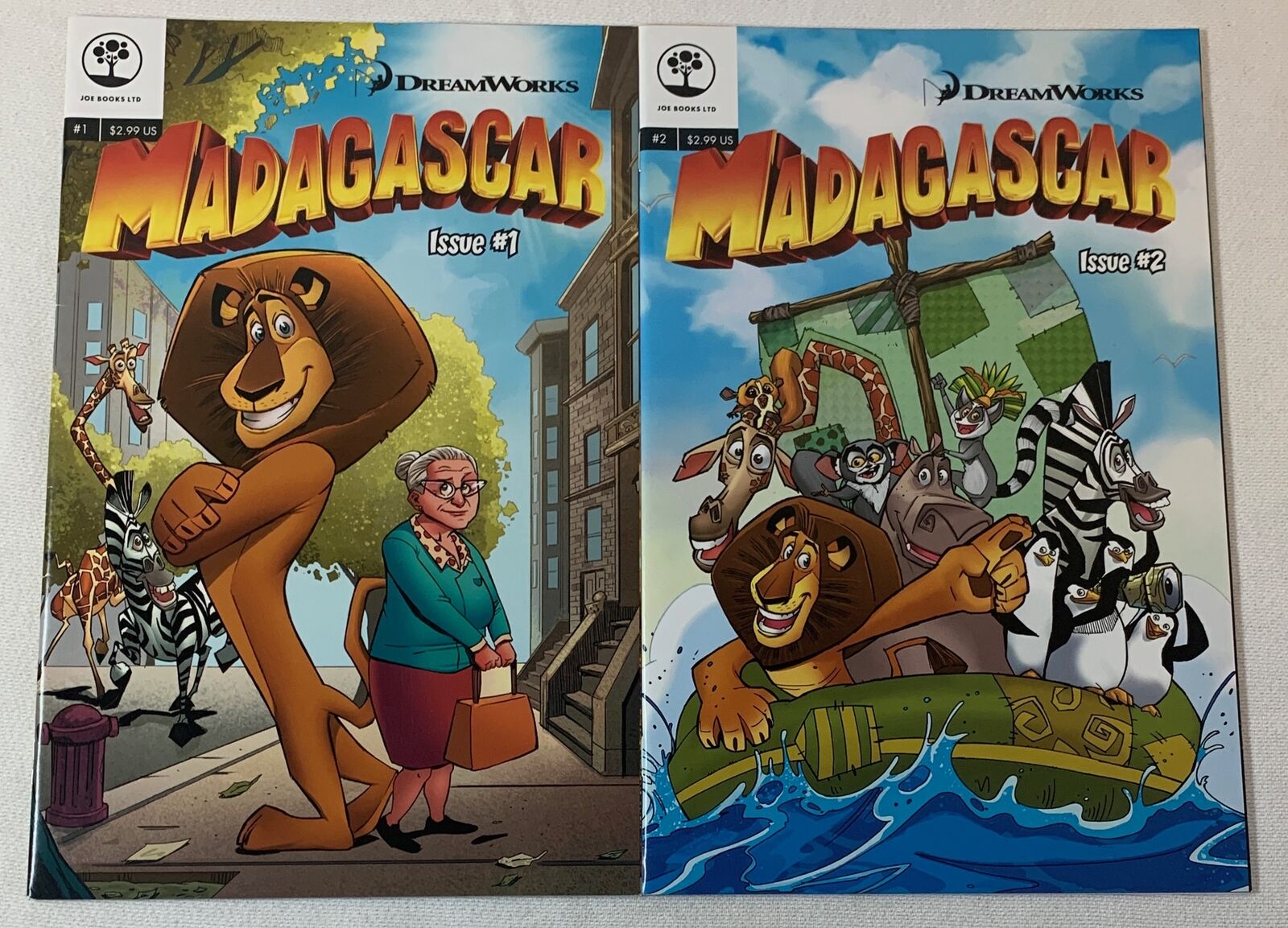 Joe Books DreamWorks MADAGASCAR #1 and 2