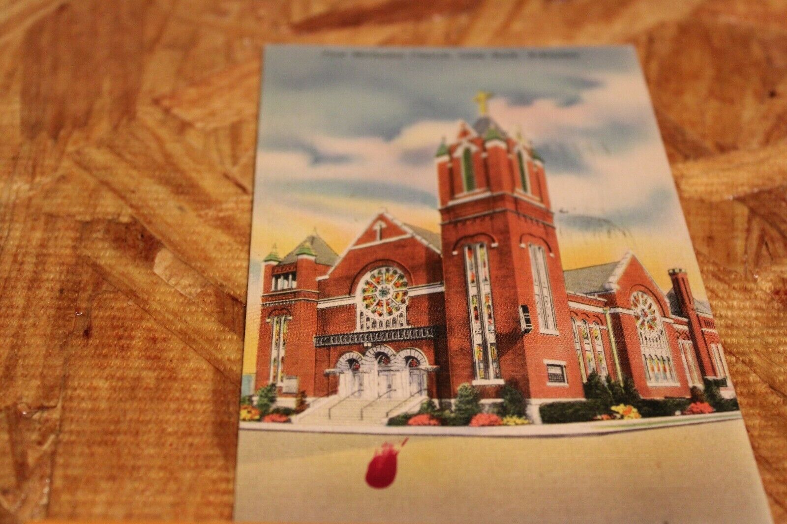 Postcard-X-First Methodist Church, Little Rock, Ark,-Linen-Unposted