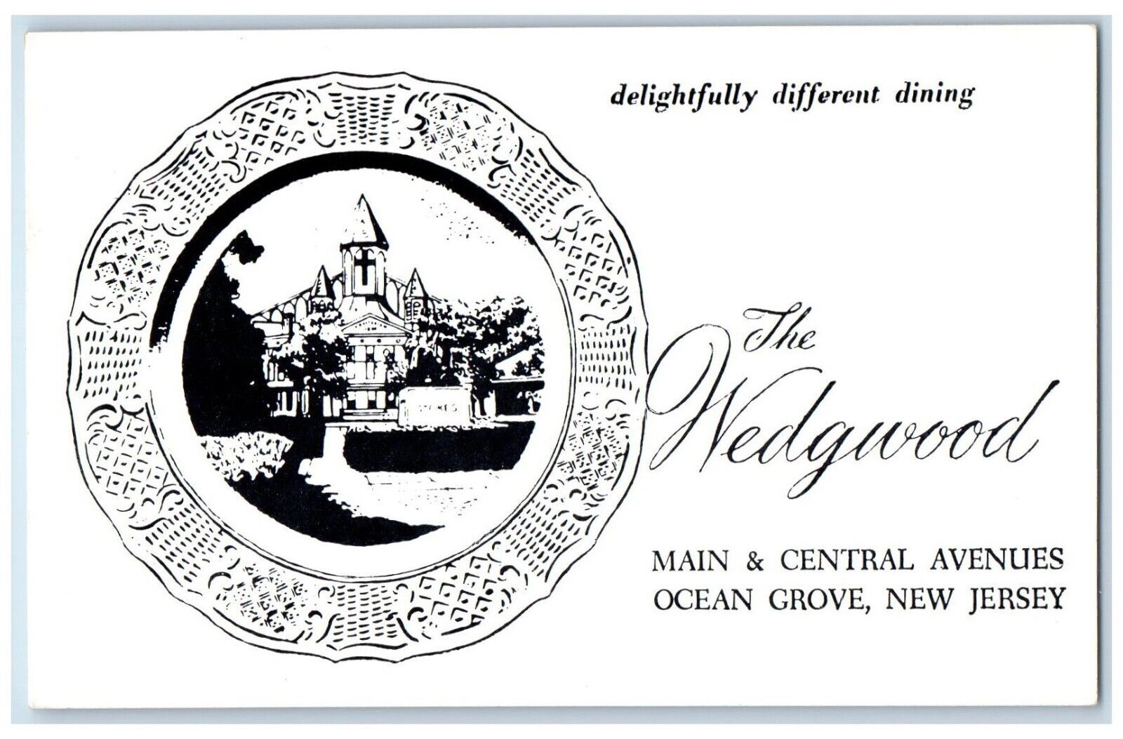 c1910 Wedgwood Main Central Avenue Ocean Grove New Jersey NJ Antique Postcard