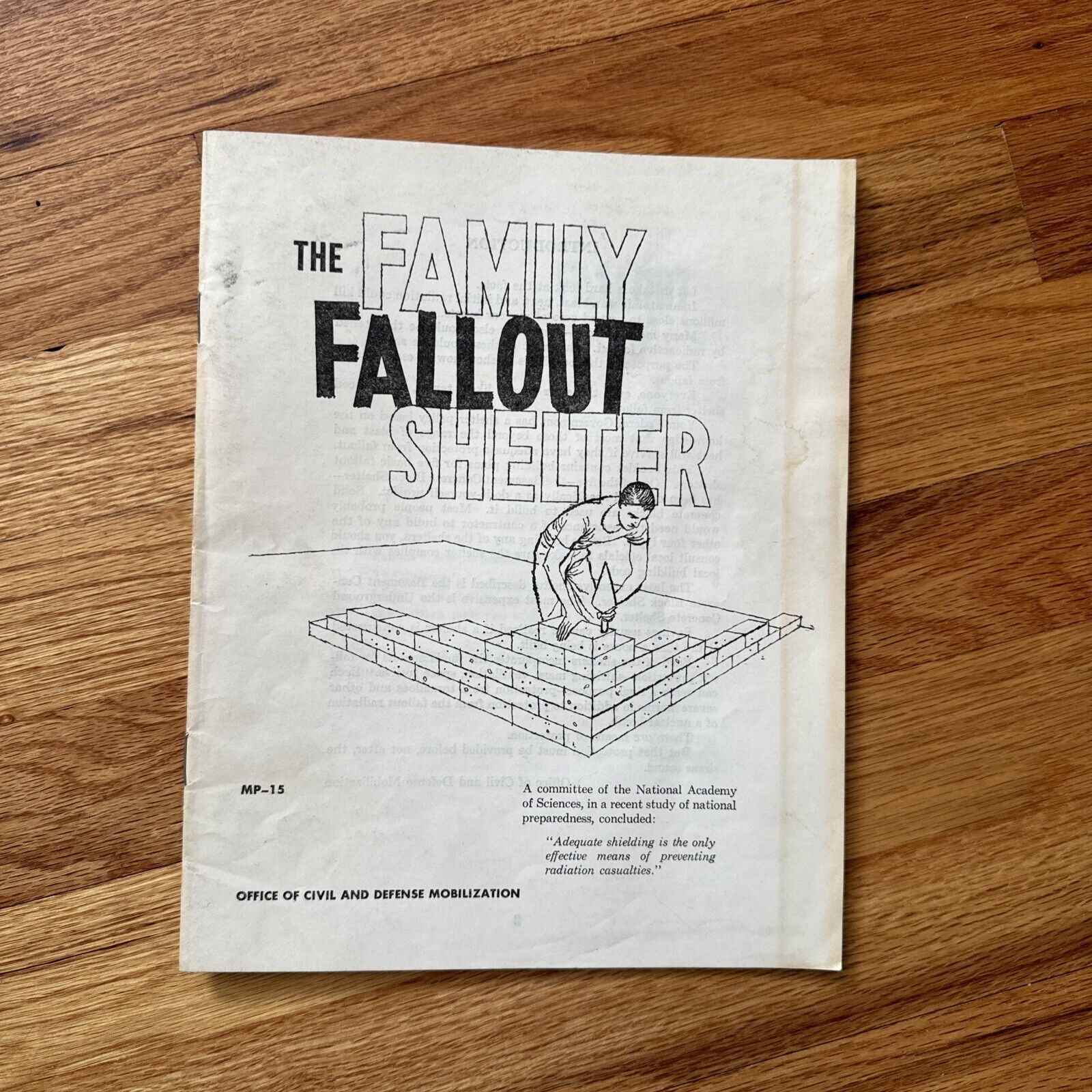 Vintage 1959 The Family Fallout Shelter Booklet-How to Build Fallout Shelters