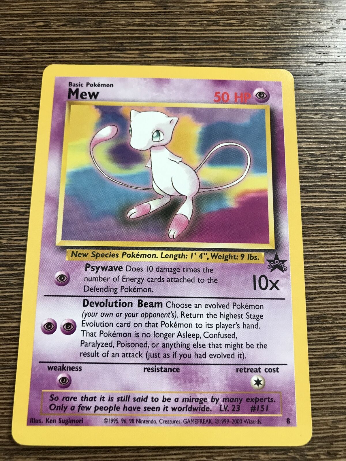 Pokemon Card - Mew 8 - Black Star Promo - NM