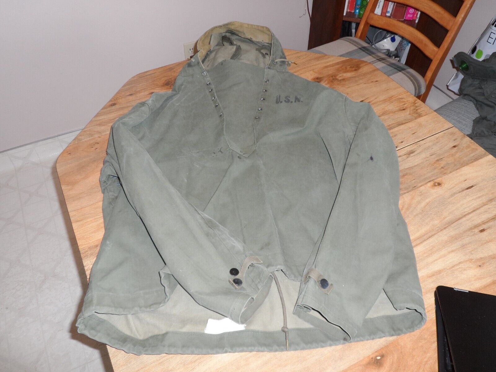 VINTAGE WWII MILITARY NAVY FOUL WEATHER GEAR