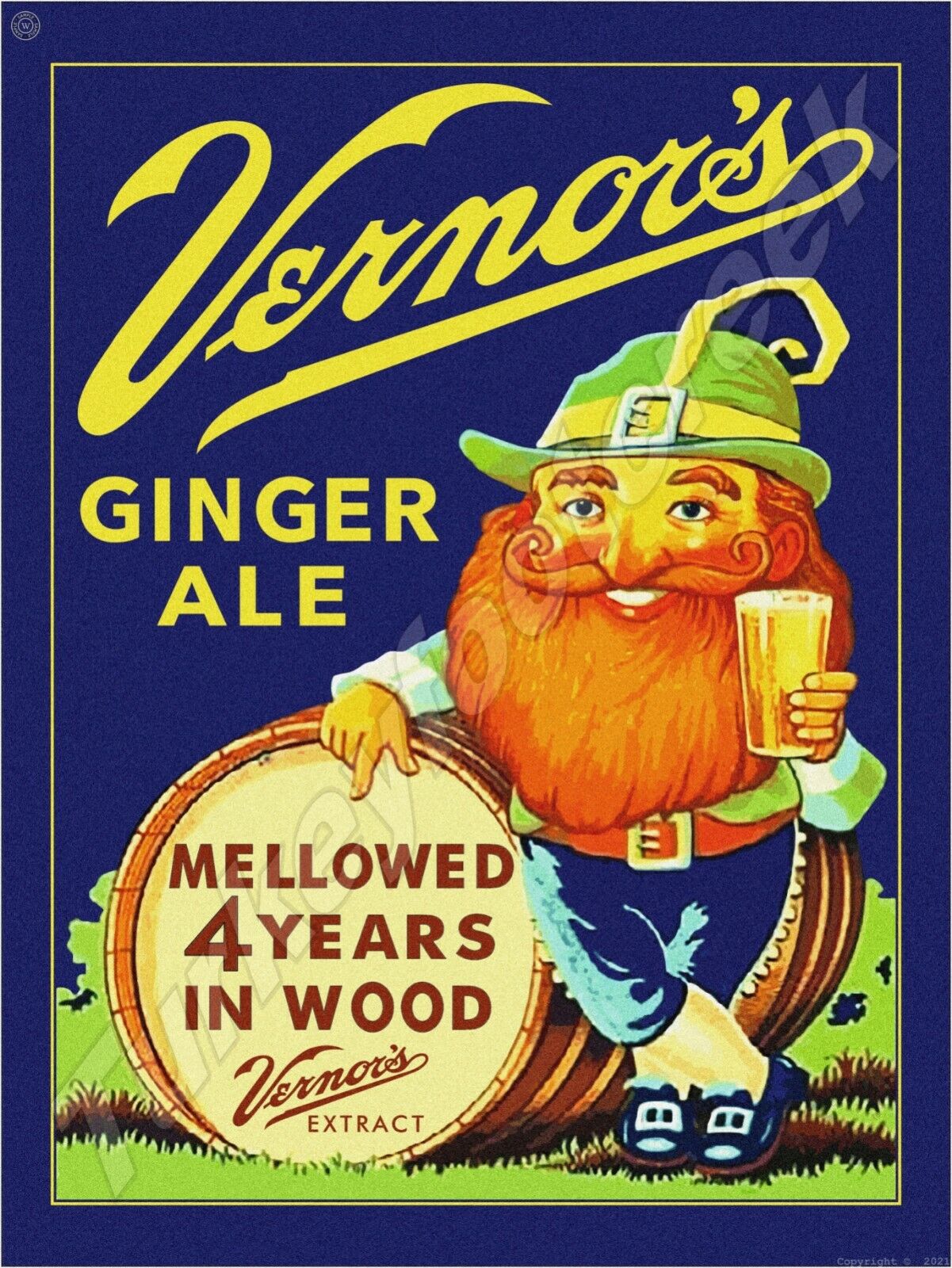 Vernors Ginger Ale Mellowed 4 Years In Wood 9\